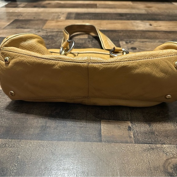 B. Makowsky Goldenrod Leather Shoulder Bag - Picture 4 of 7